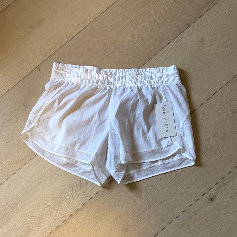 Athleta Women's White Running Shorts